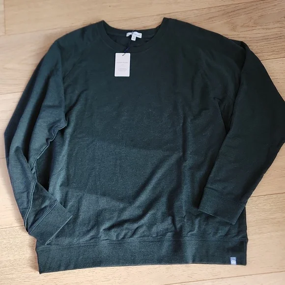 Peter Millar Lava Wash Crew-Neck Sweatshirt in Balsam - Picture 2 of 9